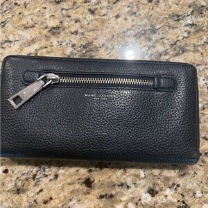 Marc Jacobs Midnight Black Textured Wallet